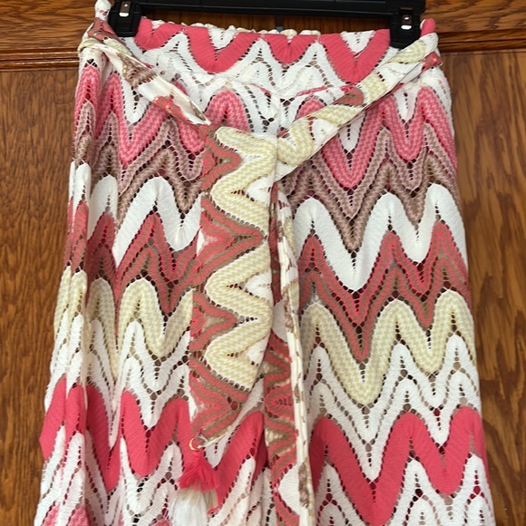 Trina Turk Palasides Cover Up Pants in White Geranium NWT - Picture 9 of 13